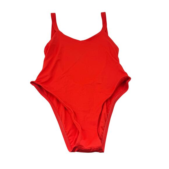Vitamin A Swimsuit‎ Ecorib Leah Full Coverage Women's Size Medium Red - Picture 2 of 6